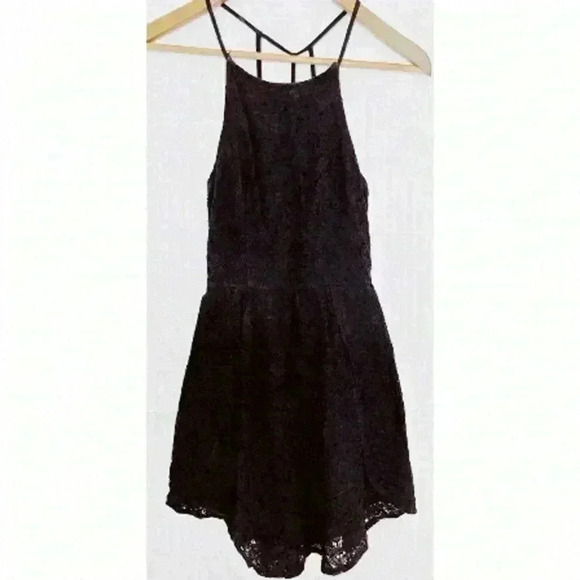 Abercrombie  & Fitch Lacey Black Dress Size Xs - Picture 2 of 7